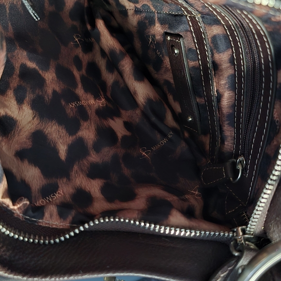 B Makowsky Westbourne Crossbody Saddle Bag Rich Brown Leather Purse NWOT - Picture 7 of 8